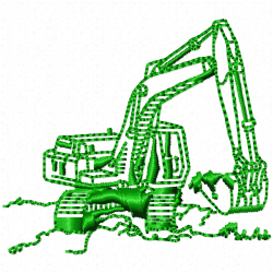 Bull Dozer Embroidery Design 10 Bull Dozer Embroidery Design 10